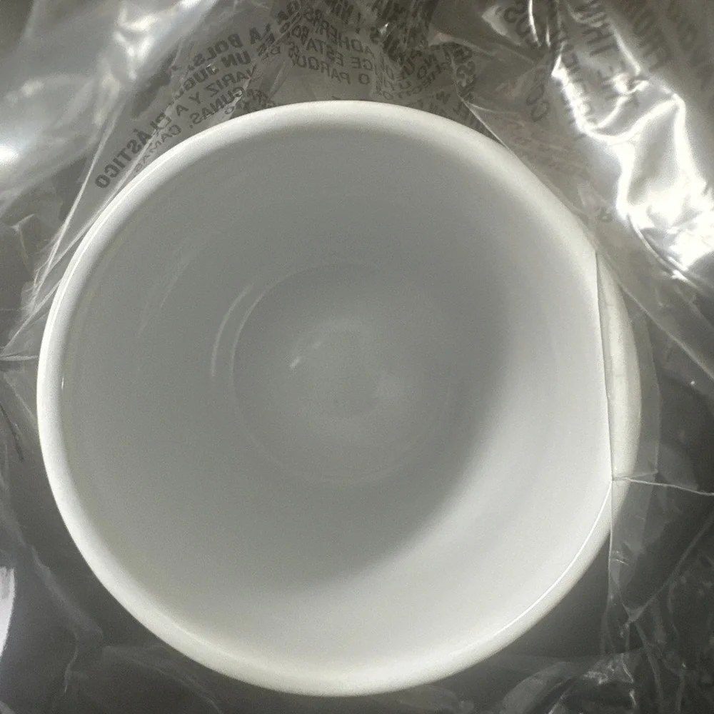 The Pampered Chef Ceramic Egg Cooker 1529 White with Gray Sleeve New with Box